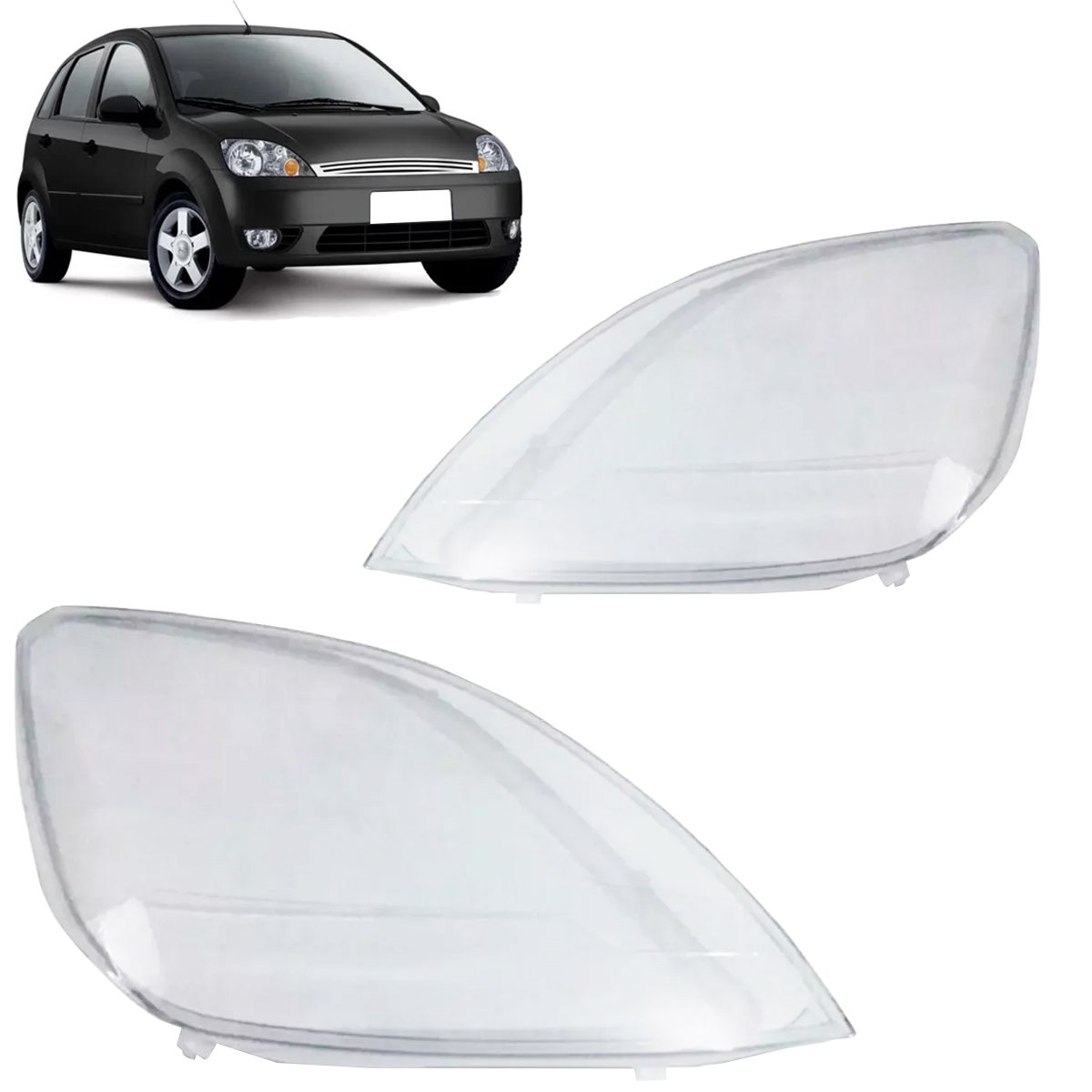 LENTE FAROL FIESTA 2003/2007 LE