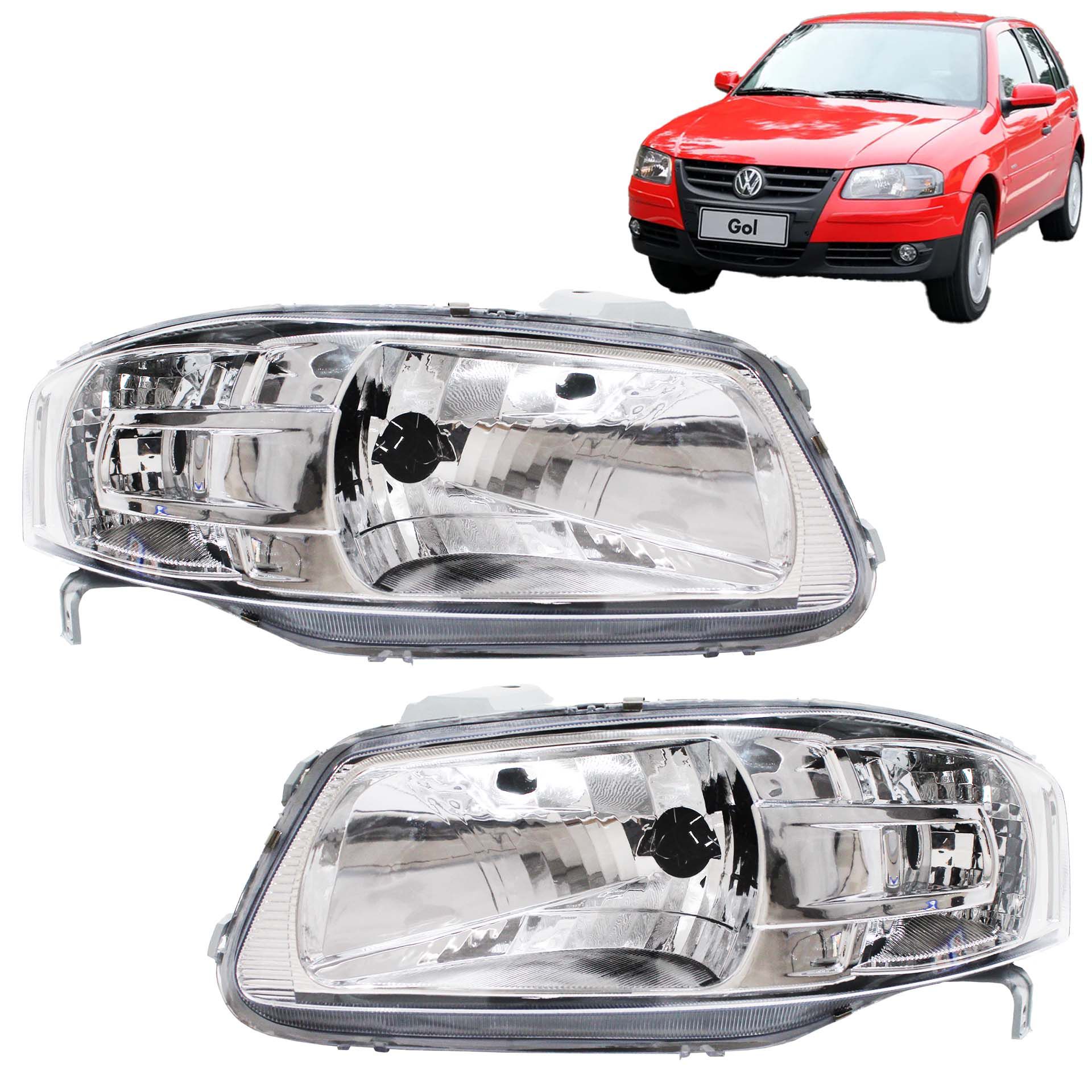 FAROL GOL 2005/ G4 MASCARA CROMADA LE